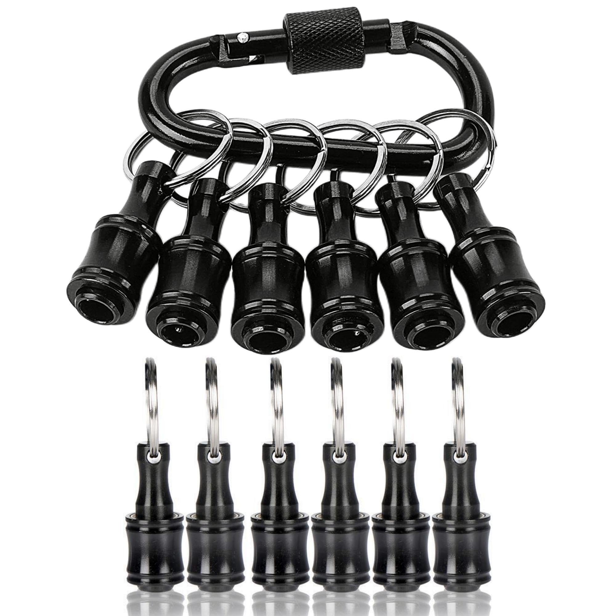3 Set Bit Holders 1/4 inch Hex Shank Screwdriver Bits Holder Extension Bar Keychain Screw Adapter Drill Change Hand-held Screwdrivers Drill Bits Holder Portable Tools & Home Improvement Gift